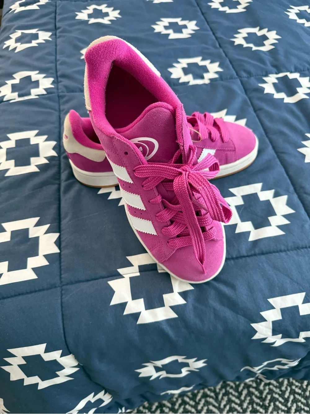 Adidas Pink Women's Casual Lace-Up Sneakers